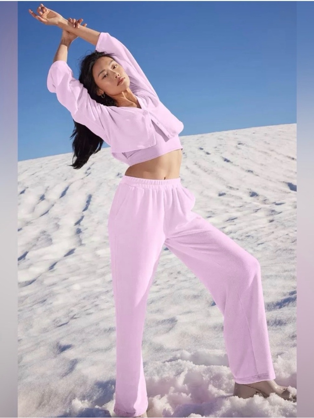 ALO YOGA pink set